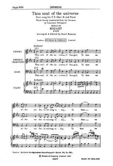 Thou Soul Of The Universe K.429 