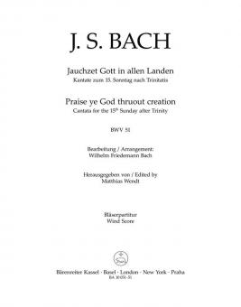 Jauchzet Gott in allen Landen Standard