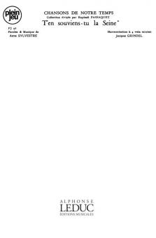 Chansons de Notre Temps / PJ42 