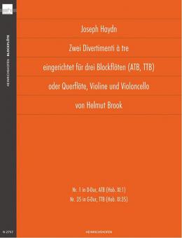 Zwei Divertimenti à tre 