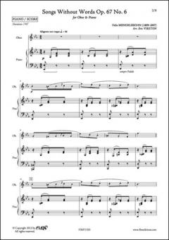 Songs without Words Op. 67 No. 6 