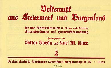 Volksmusik aus Steiermark und Burgenland Volksmusik aus Österreich 