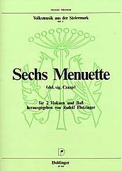 6 Menuette, Trios del Sig. Czaap Heft 5 