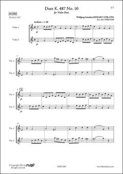 Duet K 487 No. 10 