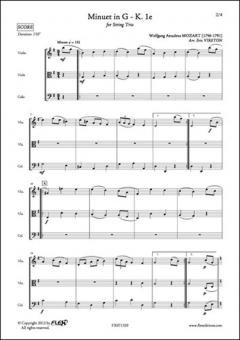 Menuet en Sol, K. 1e 