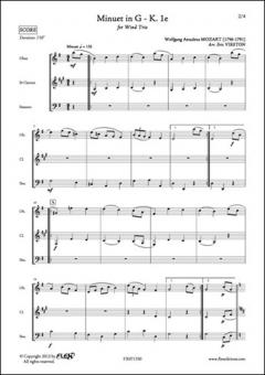 Menuet en Sol, K. 1e 