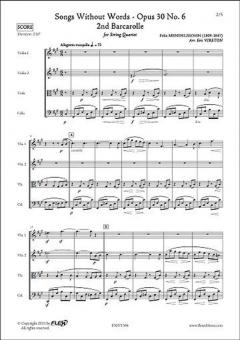 Songs without Words Op. 30 No. 6 