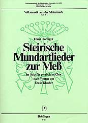 Steirische Mundartlieder zur Mess 