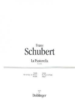 La pastorella Teil 1 für hohe Singstimme und Orchester (Klavier) 