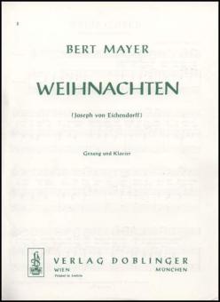 Weihnachten Markt und Straßen stehn verlassen 