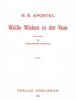 Weiße Wicken in der Vase 