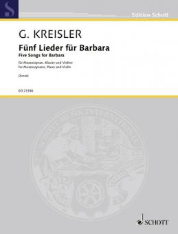 Fünf Lieder für Barbara Standard