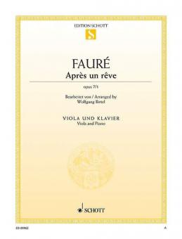Après un rêve op. 7/1 Standard