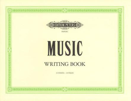 Music Writing Book - groß 