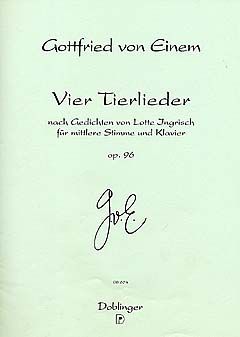 4 Tierlieder op.96 