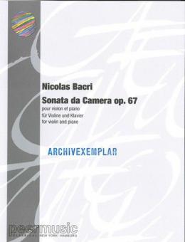 Sonata Da Camera Op. 67 