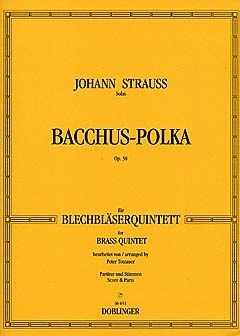 Bacchus-Polka für Blechbläserquintett op.38 