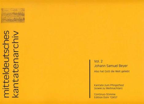 Also hat Gott die Welt geliebt 