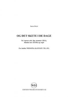 Og Det Skete I de Dage 