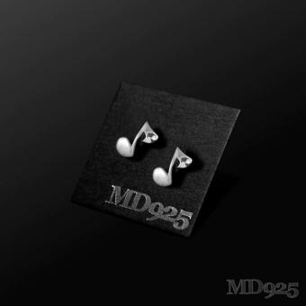 Ohrstecker Achtelnote matt (Echtsilber) 