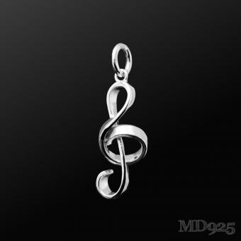 Anhänger Violinschlüssel klein (Echtsilber) 