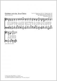 Gelobet seist du, Jesu Christ G-Dur BWV 64, 2 Standard