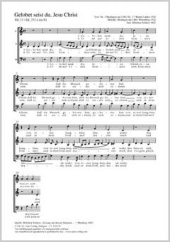 Gelobet seist du, Jesu Christ G-Dur Standard