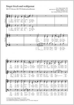 Singet frisch und wohlgemu F-Dur Standard