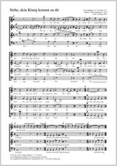 Siehe, dein König kommt zu dir a-Moll Standard