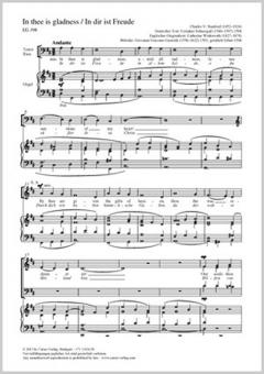 In thee is gladness (In dir ist Freude) D-Dur Standard