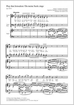 Pray that Jerusalem (Du meine Seele singe) C-Dur 113, 4 Standard