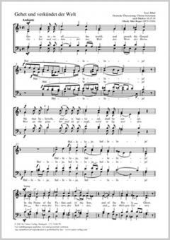 Gehet und verkündet der Welt Standard