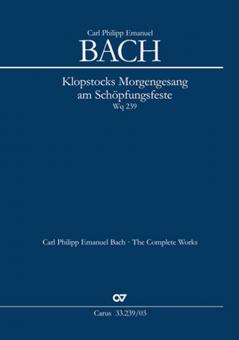 Klopstocks Morgengesang am Schöpfungsfeste Wq 239 