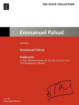 Kadenzen zu den Flötenkonzerten von Wolfgang A. Mozart 