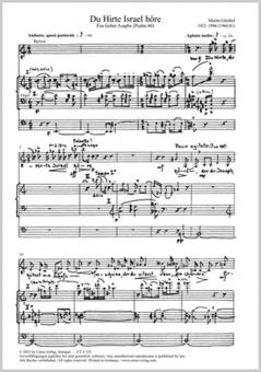 Du Hirte Israel höre 