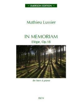 In Memoriam, Elégie Op.18 