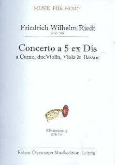 Concert a 5 ex Dis a Corno, due Violin, Viola & Basso (Erstdruck) 