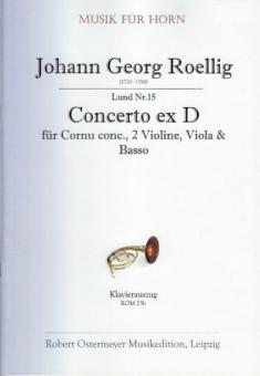 Concerto ex D für Cornu concertato, 2 Violinen, Viola & Basso (Erstdruck) (1750) 