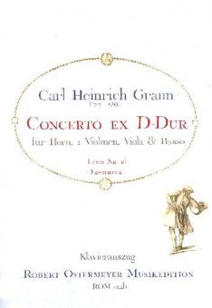 Concerto ex D-Dur für Horn, 2 Violinen, Viola & Basso (Lund Nr. 16) (Erstdruck) 
