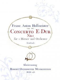 Konzert Nr. 1 E-Dur für 2 Hörner und Orchester (Erstdruck) 