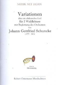 Variationen F-Dur über ein altdeutsches Lied für 2 Waldhörner mit Begleitung des Orchesters 