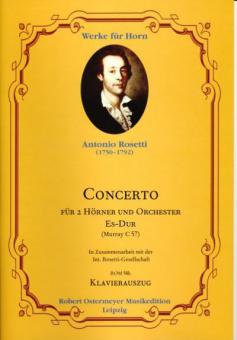Concerto für 2 Hörner und Orchester E-Dur (Murray C 57) 
