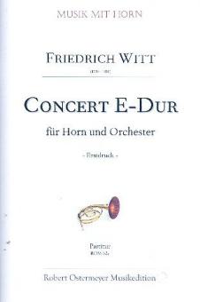 Concert E-Dur für Horn und Orchester (Erstdruck) 