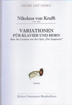 Variationen für Horn und Pianoforte über die Cavatine aus der Oper 'Der Augenarzt' 