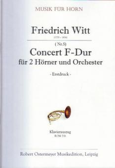 Konzert für 2 Hörner (Nr. 5) F-Dur (Erstdruck) 