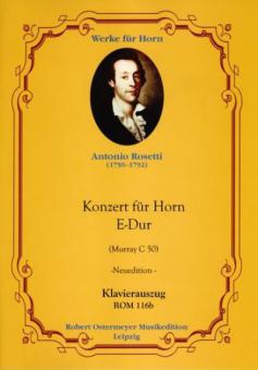 Konzert für Horn E-Dur RWV C 50 für Horn und Orchester 
