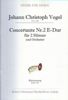 Concertante Nr. 2 für 2 Hörner und Orchester E-Dur (1785) 