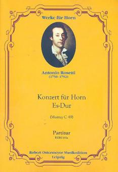 Konzert Es-Dur Murray C 49 (1779) für Horn und Orchester 