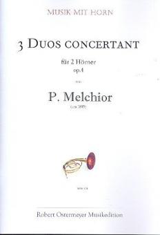 3 Duos concertant für 2 Hörner op. 4 (um 1815) 