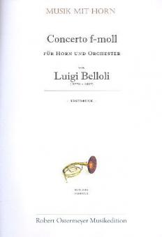 Concerto für Horn und Orchester f-Moll 